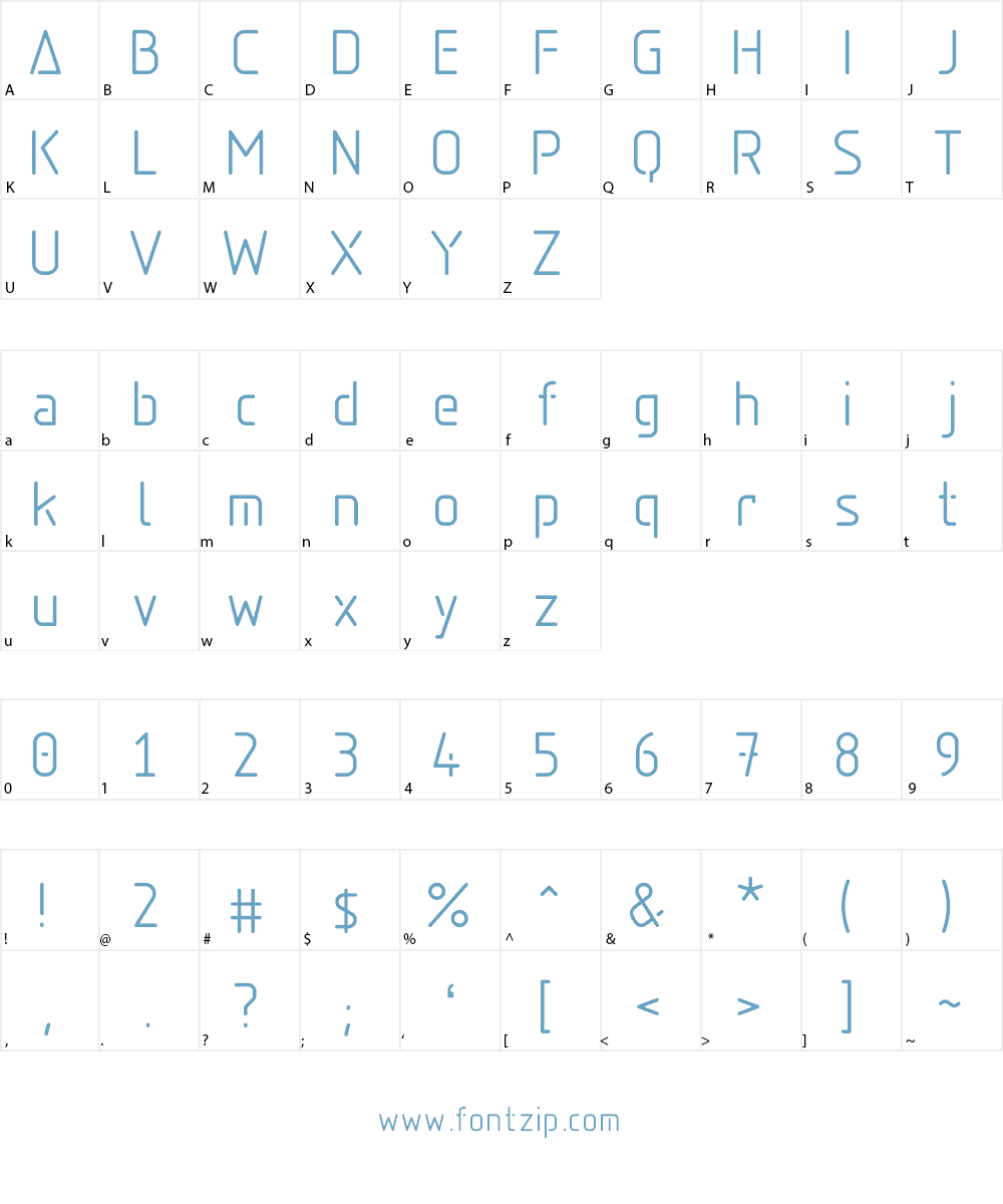 Aadhunik Font Character